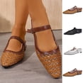 thumbnail image 1 of Miluxas Mesh Ballet Flats for Women Round Toe Mary Jane Flats Buckle Strap Ballerina Flats Comfortable Dress Casual Flat Shoes White 9(42), 1 of 9