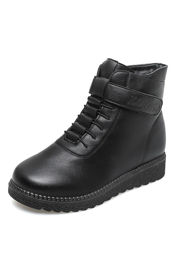 Non Slip Shoes for Women ,Slip Resistant Work Shoes Waterproof Comfort Lightweight Boots with Lace Up Black 8.5(41)