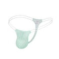 thumbnail image 1 of Miluxas Pants for Men New Ice Silk Sexy Mens Briefs Thongs G-String Underwear Green 6(M), 1 of 6