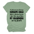 thumbnail image 1 of Plus Size Top ,Women Letters Print Shirt Short Sleeve Tee Tops Tunic Light Green S(S), 1 of 3