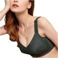 thumbnail image 1 of Miluxas Plus Women Bra Clearance Women's Bra Underwear Removable Shoulder Strap Daily Comfort Bra Underwear Army Green XXL(XXL), 1 of 4
