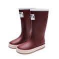 thumbnail image 1 of Miluxas Rain Boots for Women, Waterproof Ladies Tall Knee High Rubber boots,Comfort Garden Boots Anti-Slip Flat Women Rain Shoes Outdoor Red 6(37), 1 of 5