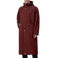 thumbnail image 1 of Miluxas Raincoats for Adults Reusable, Rain Ponchos Lightweight Rain Coat Waterproof Rain Gear for Men and Women Wine L(L), 1 of 9