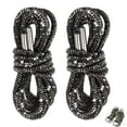 thumbnail image 1 of Miluxas Rhinestone Shoe Laces Crystal Bling Shoe Laces Rope String for Sneakers Hoodie Sweatpants Boots Bags Accessories Black 100(100), 1 of 3