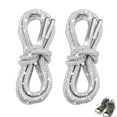 thumbnail image 1 of Miluxas Rhinestone Shoe Laces Crystal Bling Shoe Laces Rope String for Sneakers Hoodie Sweatpants Boots Bags Accessories White 180(180), 1 of 3