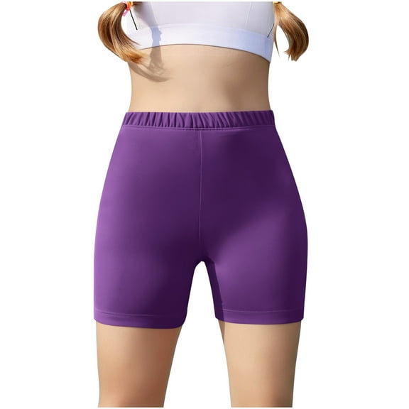 Miluxas Seamless Boxer - Seamless Boxer Briefs for Girl - Soft & Comfortable - Teen's Boyshort Underwear Purple 11 Years