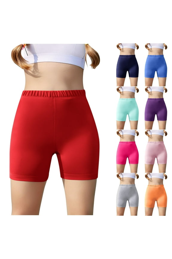 Seamless Boxer - Seamless Boxer Briefs for Girl - Soft & Comfortable - Teen's Boyshort Underwear Red 13 Years