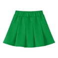 thumbnail image 1 of Miluxas Short Pleated Skirts for Girl Cheerleader Uniform High Waist Tennis Skater Mini Skirt Green 14 Years, 1 of 10