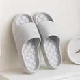 thumbnail image 1 of Miluxas Shower Slippers for Women Men , Quick Drying Lightweight Non Slip Open-toe Travel-friendly Breathable Shoes Slide Slippers for Bathroom,House Slipper,Outdoor Gray 45, 1 of 4