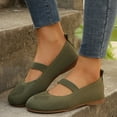 thumbnail image 1 of Miluxas Slip on Walking Shoes for Women Casual Tennis Sneakers Sports Shoe Fashion Breathable Solid Color Flat Shoes Green 7(39), 1 of 7