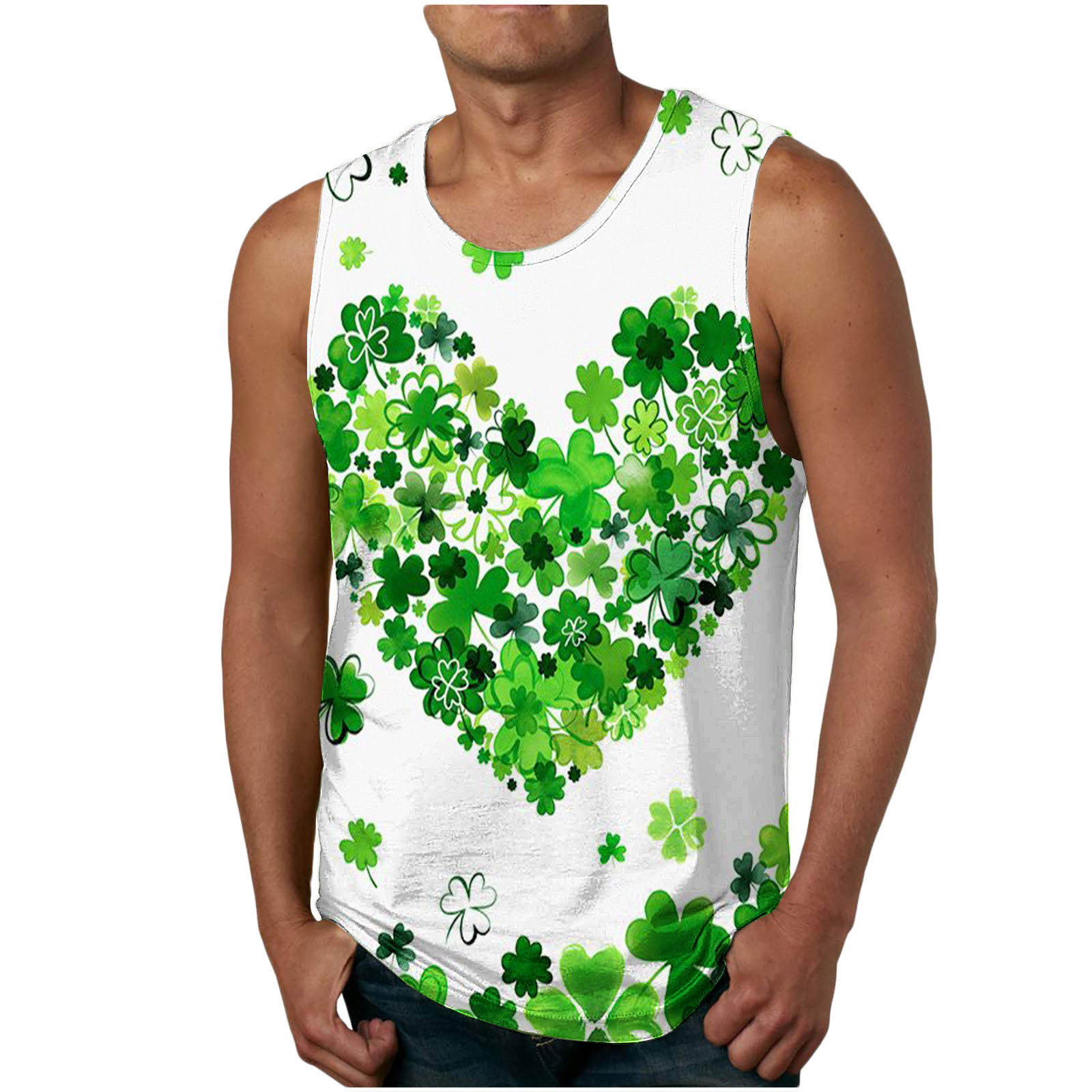 Miluxas St. Patrick's Day Graphic Shirts Clearance Men's Gym ...