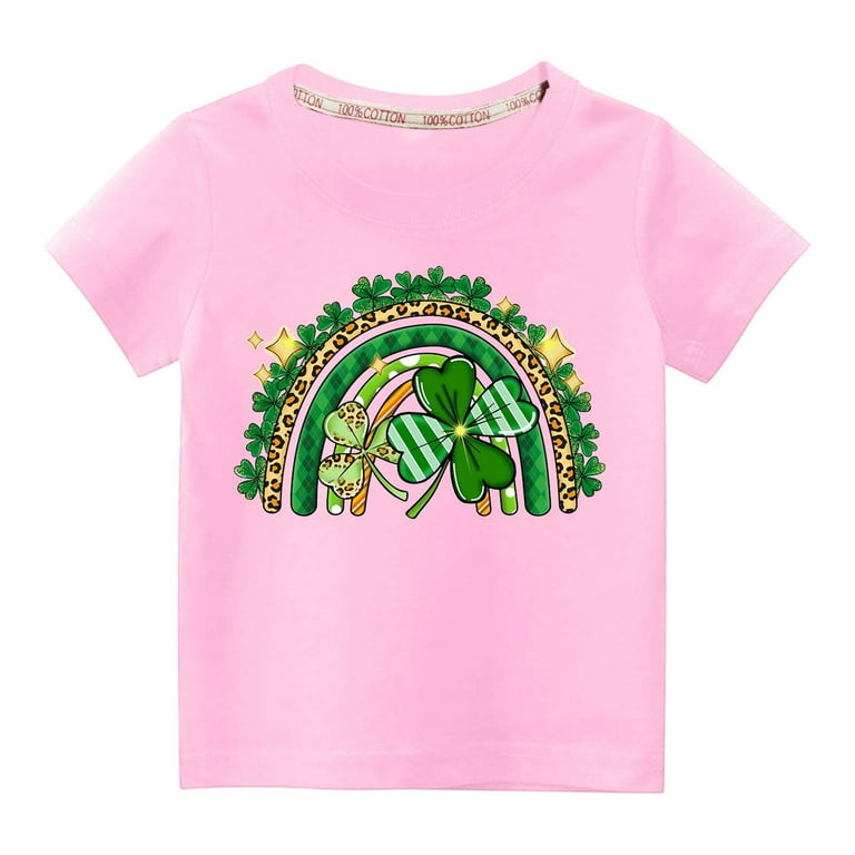 Clover Short Sleeve Tee in Pink