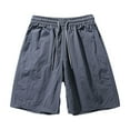 thumbnail image 1 of Miluxas Summer Shorts Men's Swim Trunks Quick Dry Beach Shorts Dark Gray, 1 of 3
