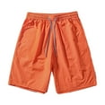 thumbnail image 1 of Miluxas Summer Shorts Men's Swim Trunks Quick Dry Beach Shorts Orange, 1 of 3