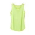 thumbnail image 1 of Miluxas Summer Women's Lightweitght Breathable Loose Fit Tank Top Solid Sleeveless Curved Hem Casual T Shirts Green, 1 of 5
