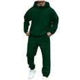 thumbnail image 1 of Miluxas Sweat Suits for Men Set 2 Piece Hoodie Jogger Long Sleeve Sweatsuits Hoodie and Pants Army Green 12(XXL), 1 of 9