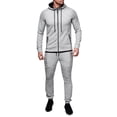 thumbnail image 1 of Miluxas Sweatsuits for Men 2 Piece Hoodie Men's Jogging Tracksuit Set Casual Athletic Long Sleeve Outfit Pullover Suit Set Gray M(M), 1 of 7