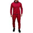 thumbnail image 1 of Miluxas Sweatsuits for Men 2 Piece Hoodie Men's Jogging Tracksuit Set Casual Athletic Long Sleeve Outfit Pullover Suit Set Red XL(XL), 1 of 7