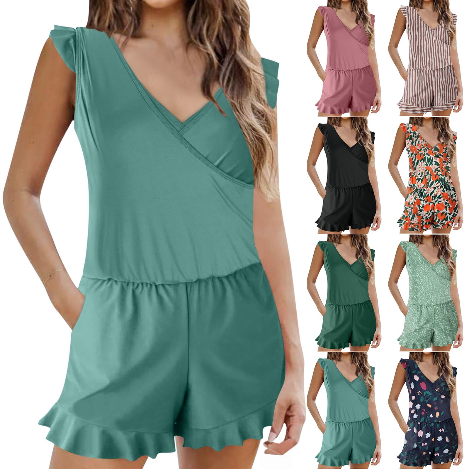 Miluxas Swimsuit for Women 2024 Clearance, Romper Bathing Suits for