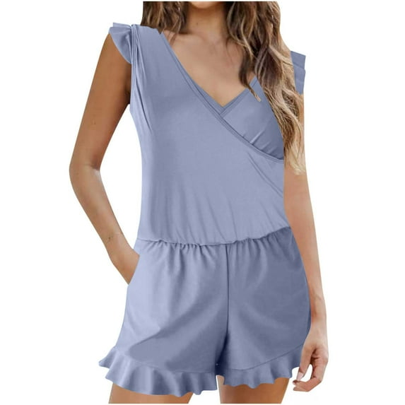 Miluxas Swimsuits for Womens Women's Solid Color Built-in Bra Shorts Flat Angle Wooden Ear Pockets Shorts Swimsuit Gray 14(XXXL)