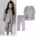 thumbnail image 1 of Miluxas Toddler Baby Girl Clothes Winter Warm Fleece Sweatshirt Tops and Pants 2Pcs Fall Tracksuit Outfits Set Clearance, 1 of 9
