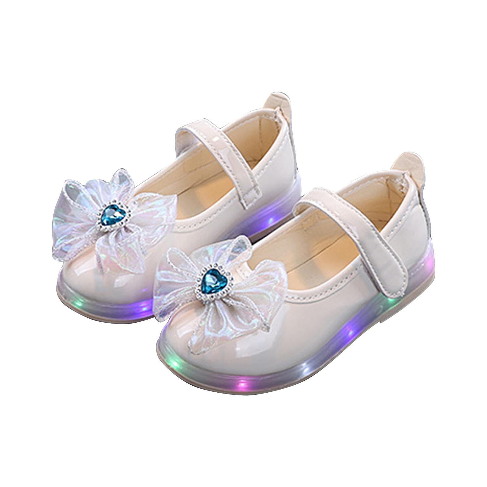 PHIRAMIN Toddler Girl Ballet Flats – Patent Leather Bowknot Dress Shoes In Red, Size 5 US Toddler