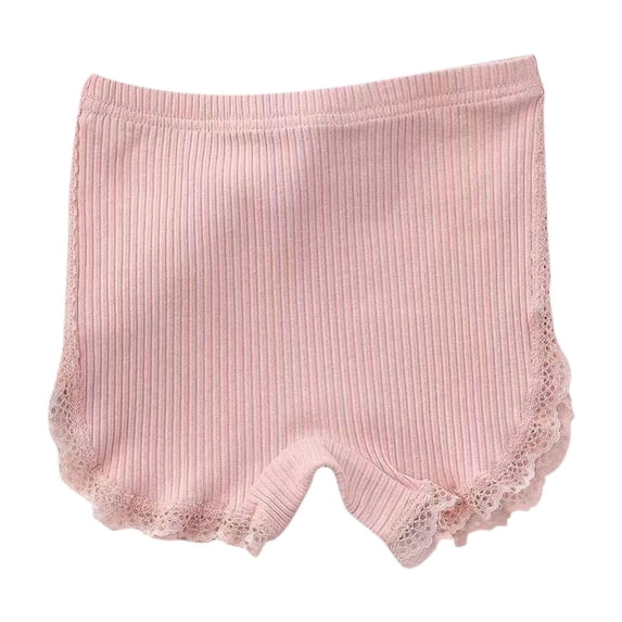 Miluxas Toddler Leggings Shorts Child's Summer Girls Baby Solid Ruffle Bloomer Shorts Basic Cute Short Pants Summer Shorts
