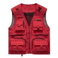 thumbnail image 1 of Miluxas V-Neck Full Zipper Polyester, Fishing Vest (Men's), 1 of 2