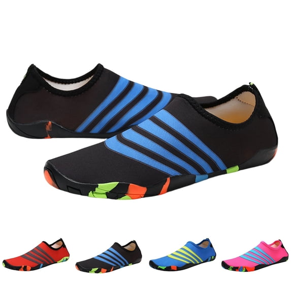 Miluxas Water Shoes Womens Mens Outdoor Quick Dry Unisex Sports Aqua Shoes for Beach Diving Snorkeling Surfing Sky Blue 8.5(41)