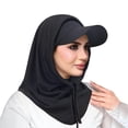 thumbnail image 1 of Miluxas Windproof Ski Mask Cycling Face Cover with Sun Protection Brim Full Face Mask Neck Warmer Winter Sports Cap, 1 of 2