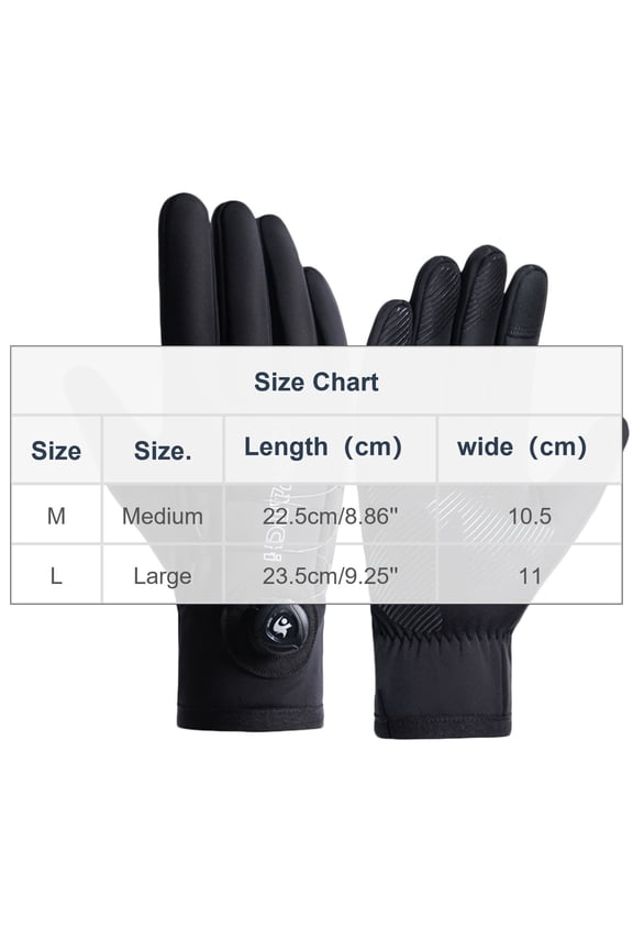 Winter Gloves Women Men, thermal Ski Gloves for Cold Weather with Warm, Waterproof, Touchscreen for Running, Skiing Black