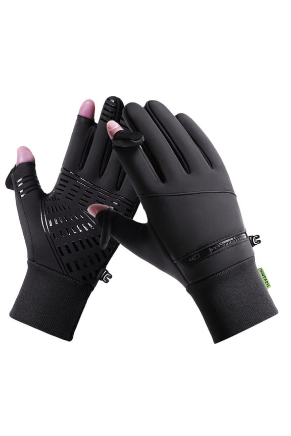 Winter Waterproof thermal Gloves for Men Women, Cold Weather Windproof Ski Snow Gloves with Touchscreen Fingers for Running Cycling Hiking Driving Gray