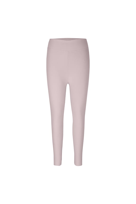 Women Cozy Velour Legging High Waist Soft Warm Velvet Stretch Seamless Yoga Pants Beige 8(L)