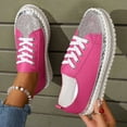 thumbnail image 1 of Miluxas Women Glitter Sneakers Sparkly Low Top Sequins Sneakers Lace Up Tennis Shoes Comfort Bling Shoes Fashion Shiny Walking Shoes Hot Pink-A 4.5(35), 1 of 9