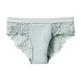 thumbnail image 1 of Miluxas Women Lace Underwear Clearance Breathable Hipster Panties Stretch Seamless Bikini Briefs Green L(L), 1 of 9