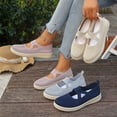 thumbnail image 1 of Miluxas Women Mary Jane Shoes Slip On Walking Flats Comfortable Dressy Knit Washable Casual Nurse Shoe Pink 9(42), 1 of 7
