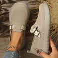 thumbnail image 1 of Miluxas Women Mesh Slip On Shoes Breathable Comfortable Casual Walking Shoes Lightweight Design Beige 8(39), 1 of 4