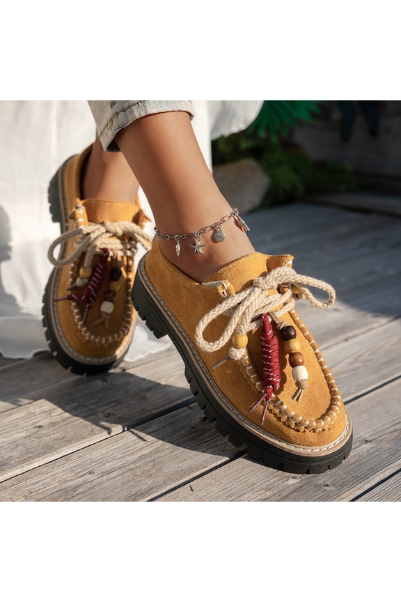 Women Slip On Loafers Thick Sole Waterproof Walking Sneakers Outdoor Flat Low Top Lightweight Walking Working office Work Shoes Brown 8.5(41)