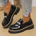 thumbnail image 1 of Miluxas Women's Casual Slip On Loafers Round Toe Low Heel Dress Shoes Comfortable Everyday Wear for Spring Summer Black 9.5(43), 1 of 9