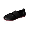 thumbnail image 1 of Miluxas Women's Elastic Strap Flats Shoes Round Toe Easy Slip on Wear Flexible Fit Featuring Flat Sole Soft Construction for Comfortable Everyday Style Black 6(37), 1 of 8