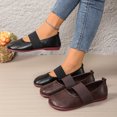 thumbnail image 1 of Miluxas Women's Elastic Strap Flats Shoes Round Toe Easy Slip on Wear Flexible Fit Featuring Flat Sole Soft Construction for Comfortable Everyday Style Coffee 9.5(43), 1 of 8