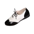 thumbnail image 1 of Miluxas Women's Fashionable Casual Color Block Round Toe Comfortable Wedge Heels Shoes Black 8.5(41), 1 of 9