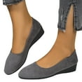 thumbnail image 1 of Miluxas Women's Flats Shoes Non-Slip Ballet Shoes for Dressy Occasions,Walking and Driving Lightweight & Flexible for Comfort Gray 7(39), 1 of 6