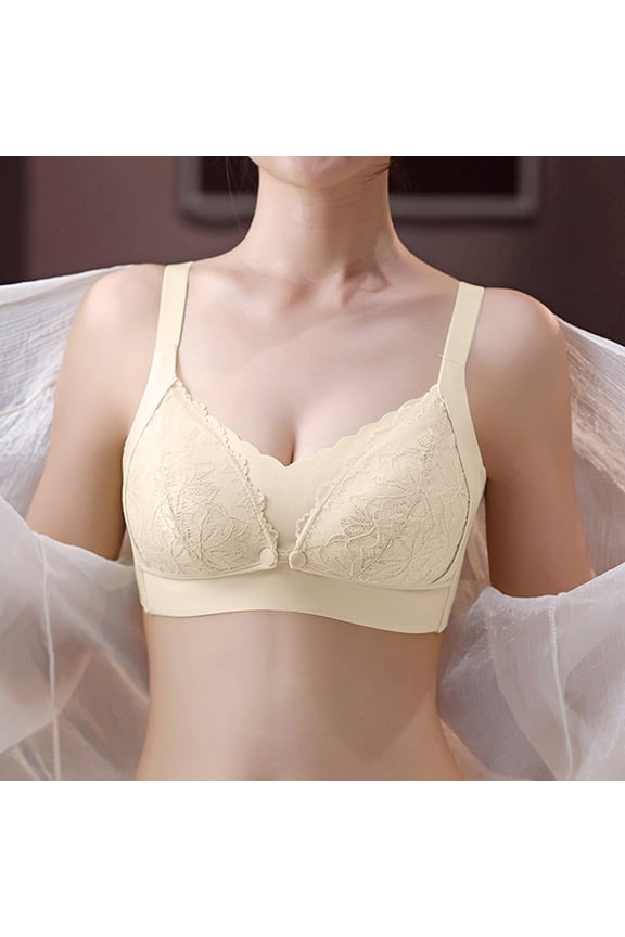 Women’s Maternity Nursing Seamless Bra , Wirefree Clip Down Soft Support Bra for Pregnancy Sleeping and Breastfeeding Yellow 6(M)