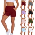 thumbnail image 1 of Miluxas Women's Outdoor Hiking Shorts Lightweight Quick Dry Elastic Waist Athletic Shorts with Zipped Pockets Travel Camping White, 1 of 9