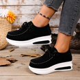 thumbnail image 1 of Miluxas Women’s Platform Loafers – Rocker Sole Boat Shoes, Comfortable Slip-Ons for Walking, Work, Nurses Black 9(42), 1 of 9