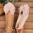thumbnail image 1 of Miluxas Women's Pointed Toe Bowknot Ballet Flats Comfortable Slip-On Dressy Casual Bowtie Flat Shoes Loafers Pink 9(42), 1 of 9
