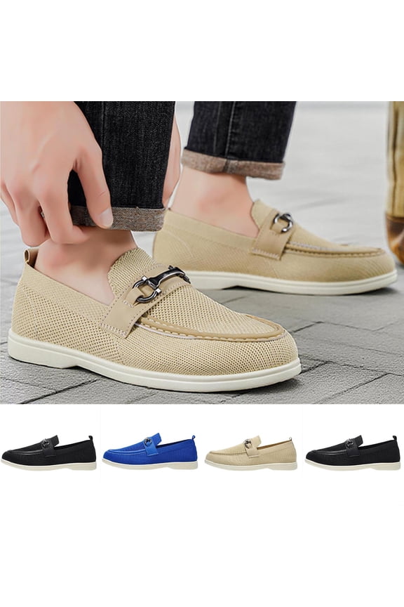 Women's Slip On Loafers - Breathable Flats with Memory Foam Insole, Non-Slip Comfortable Shoes for Work office Commute, Driving, Casual Daily Walking Blue 11(48)