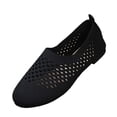 thumbnail image 1 of Miluxas Women's Slip on Sneakers Non Slip Walking Flats Shoes Breathable Mesh Work Casual Lightweight Workout Shoes Black 7.5(40), 1 of 7