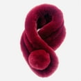 thumbnail image 1 of Miluxas Women's Soft Faux Fur Infinity Scarf Wine Free Size, 1 of 3